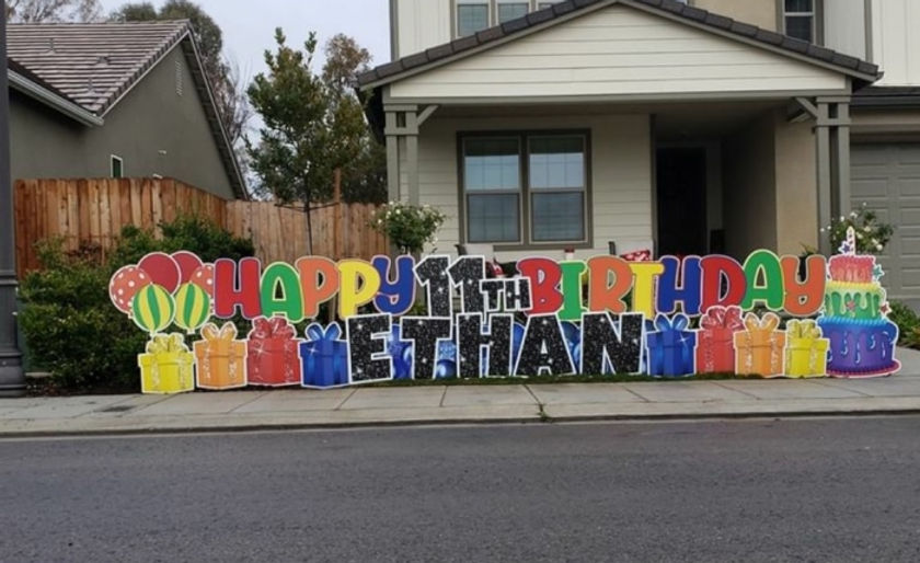 Birthday yard sign