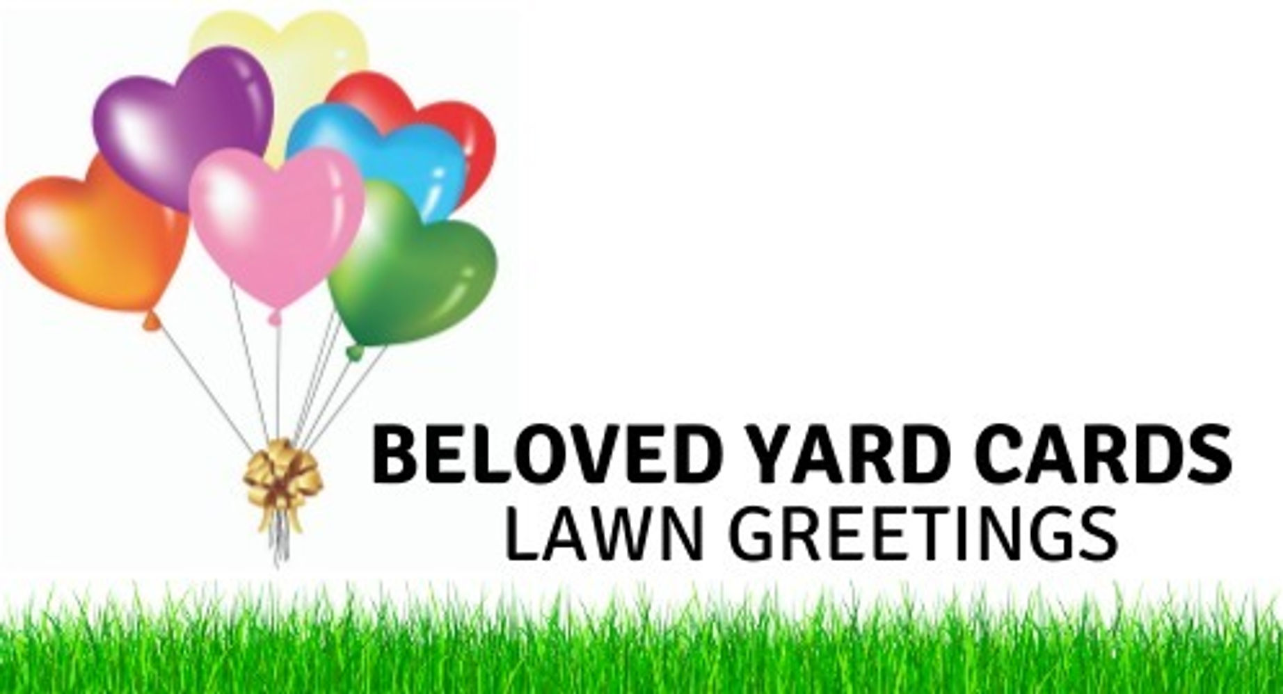 Colorful Beloved Yard Cards birthday lawn display